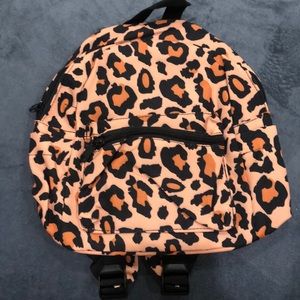 Mini cheetah print backpack